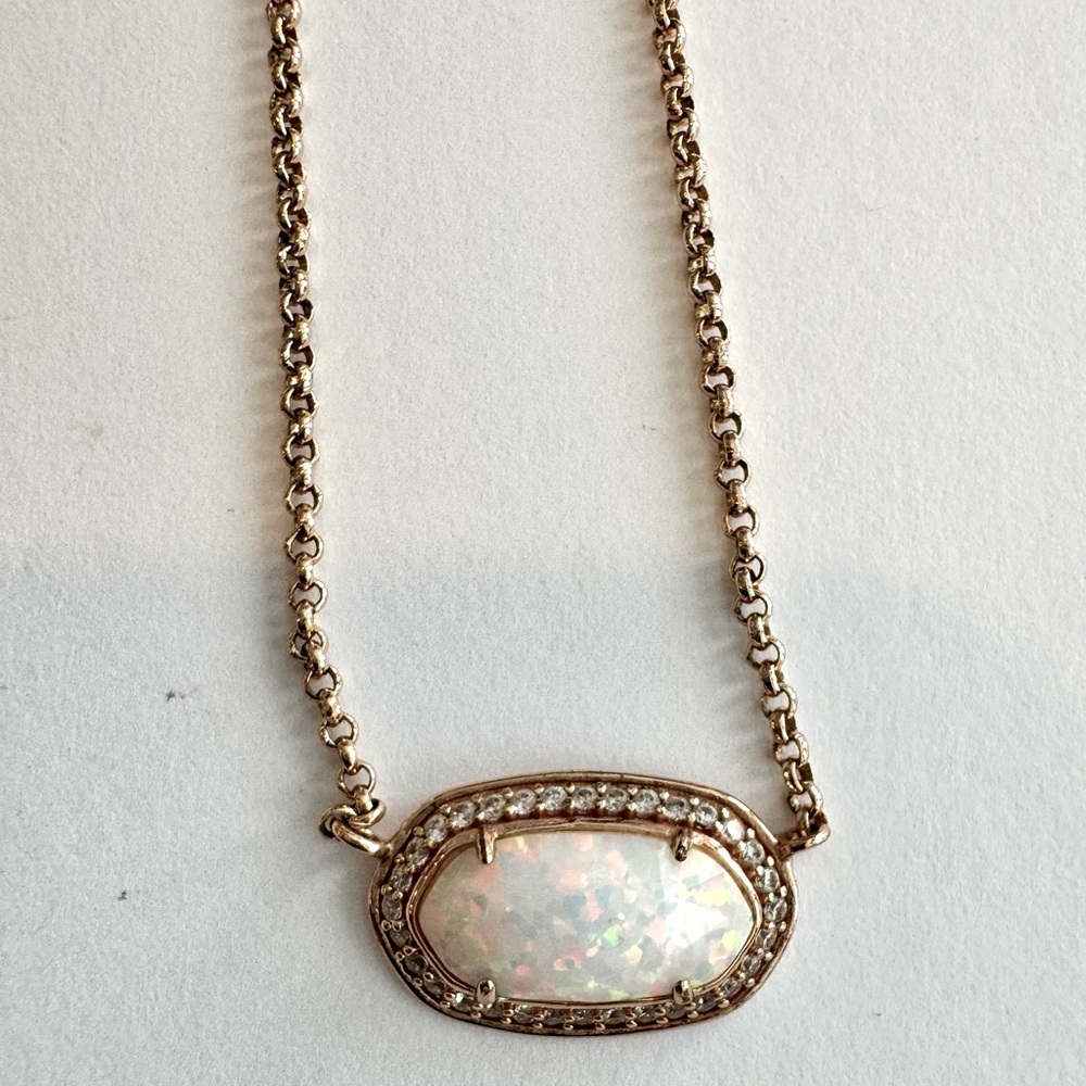 Kendra Scott Elisa Lux Rose Gold Necklace